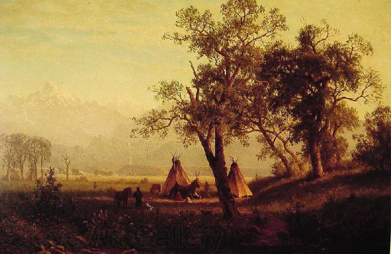 Albert Bierstadt Wind River Mountains Nebraska Territory Germany oil painting art